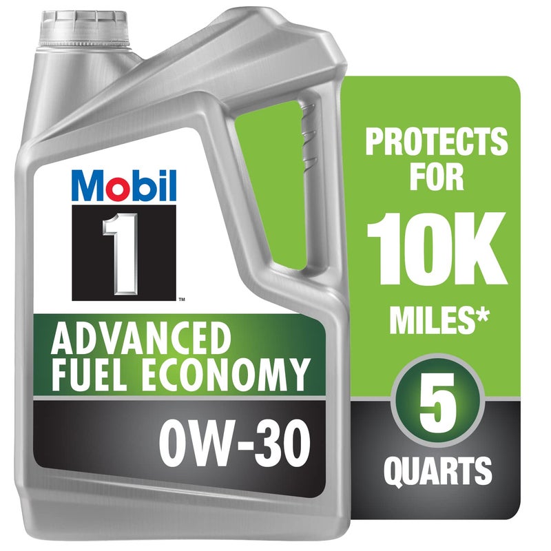 Mobil 1 Advanced Fuel Economy Full Synthetic Motor Oil 0W-30, 5 Quart - Image 1